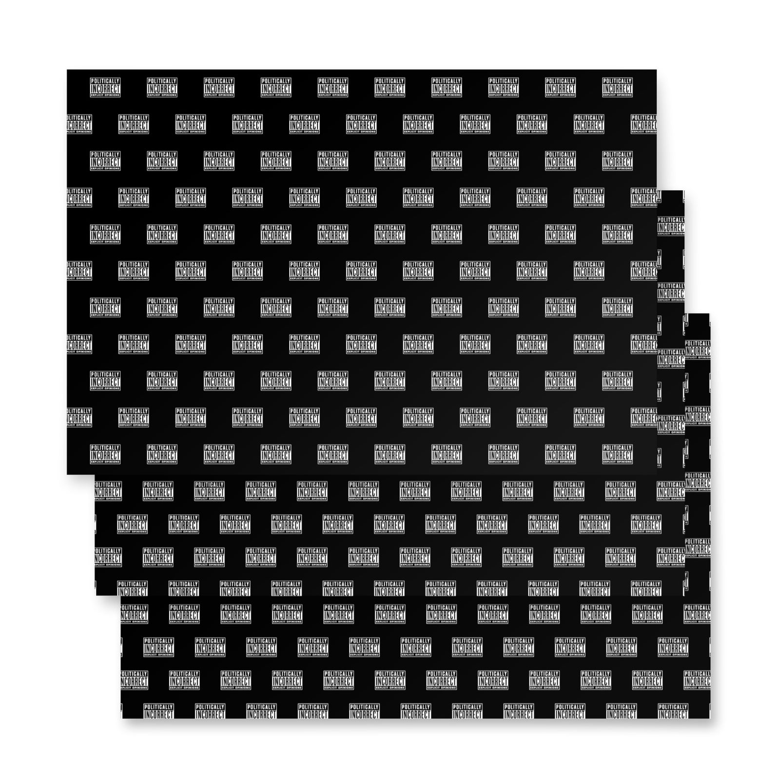 Politically Incorrect Warning Wrapping Paper