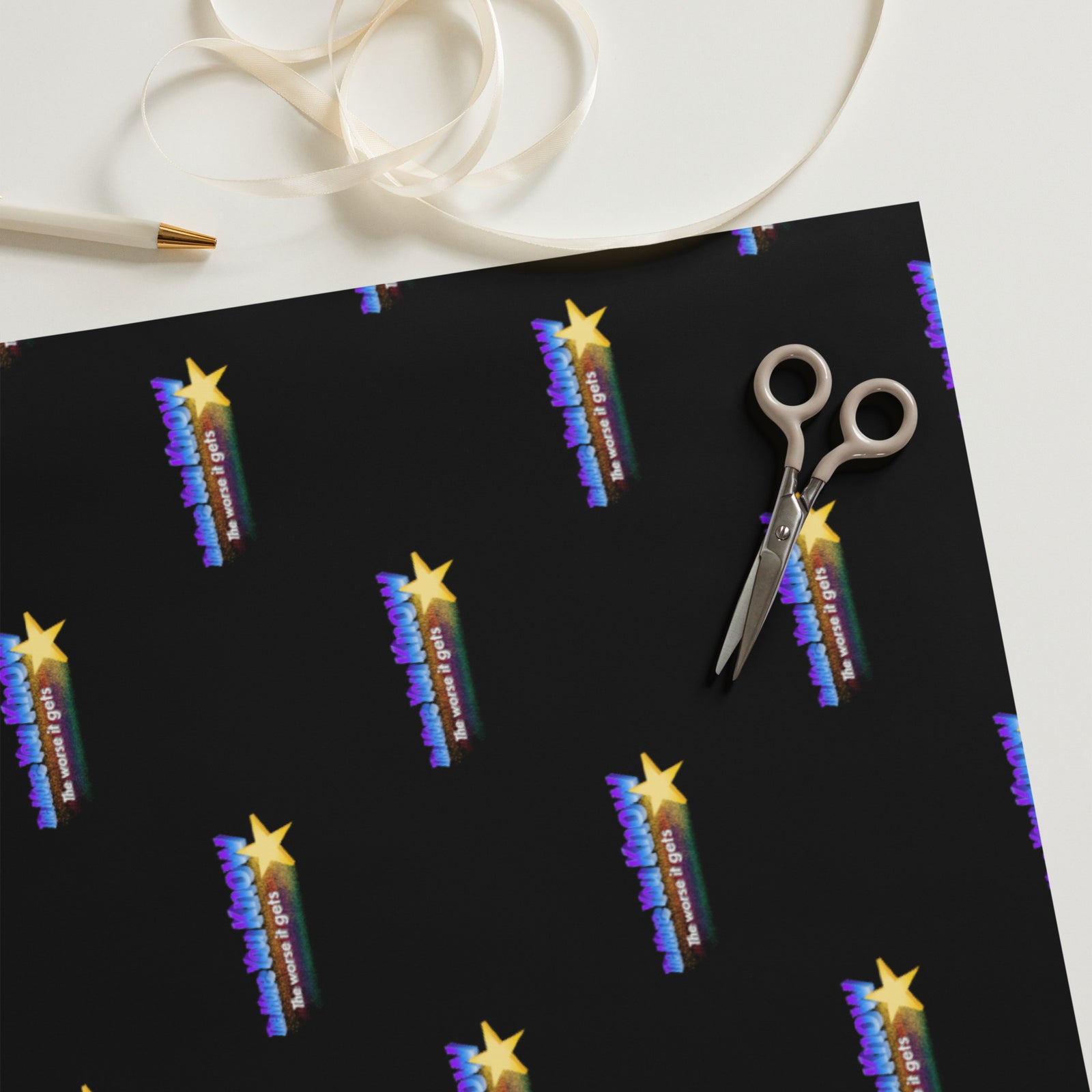 The More You Know the Worse It Gets Wrapping Paper