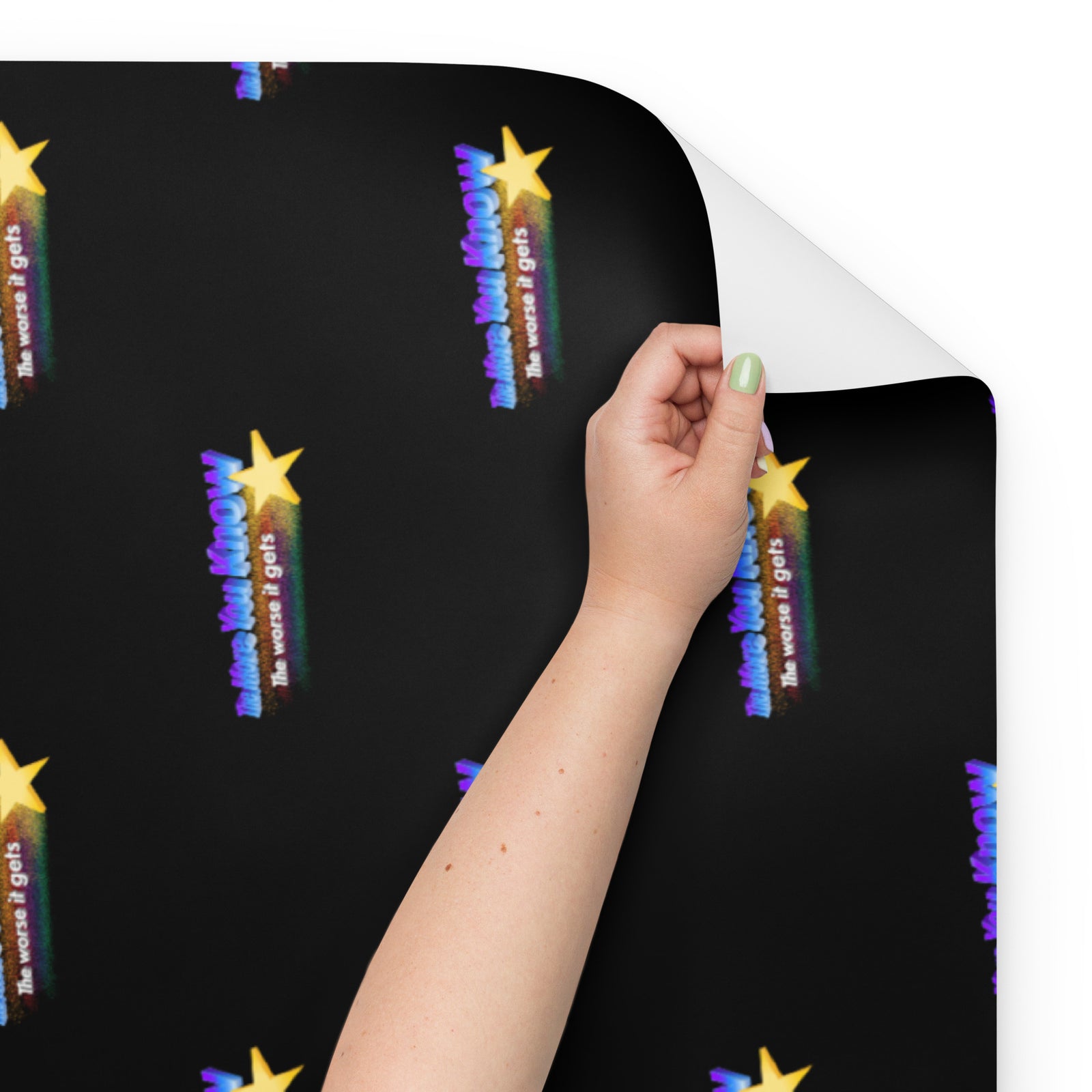 The More You Know the Worse It Gets Wrapping Paper