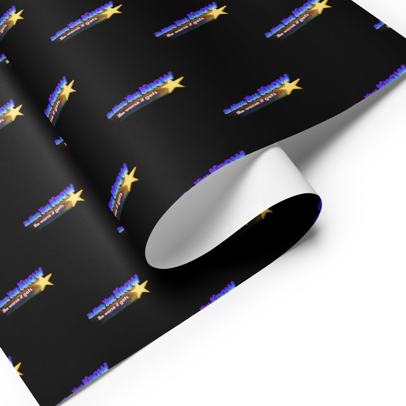 The More You Know the Worse It Gets Wrapping Paper