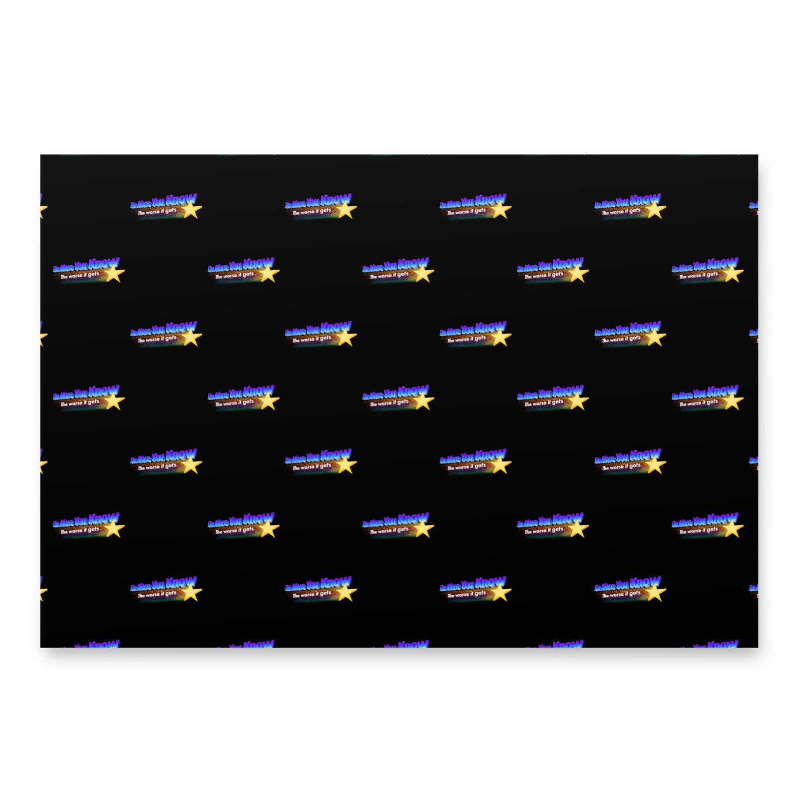 The More You Know the Worse It Gets Wrapping Paper