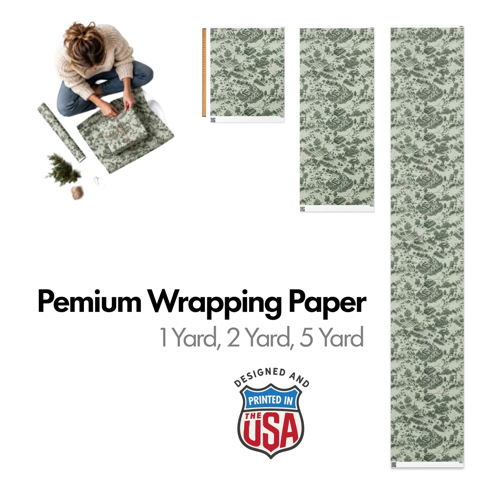 Normandy `44 WW2 Wrapping Paper Roll