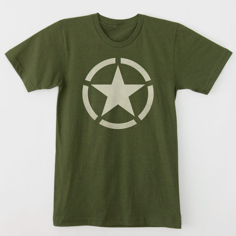 WW2 Circled Star Graphic T-Shirt