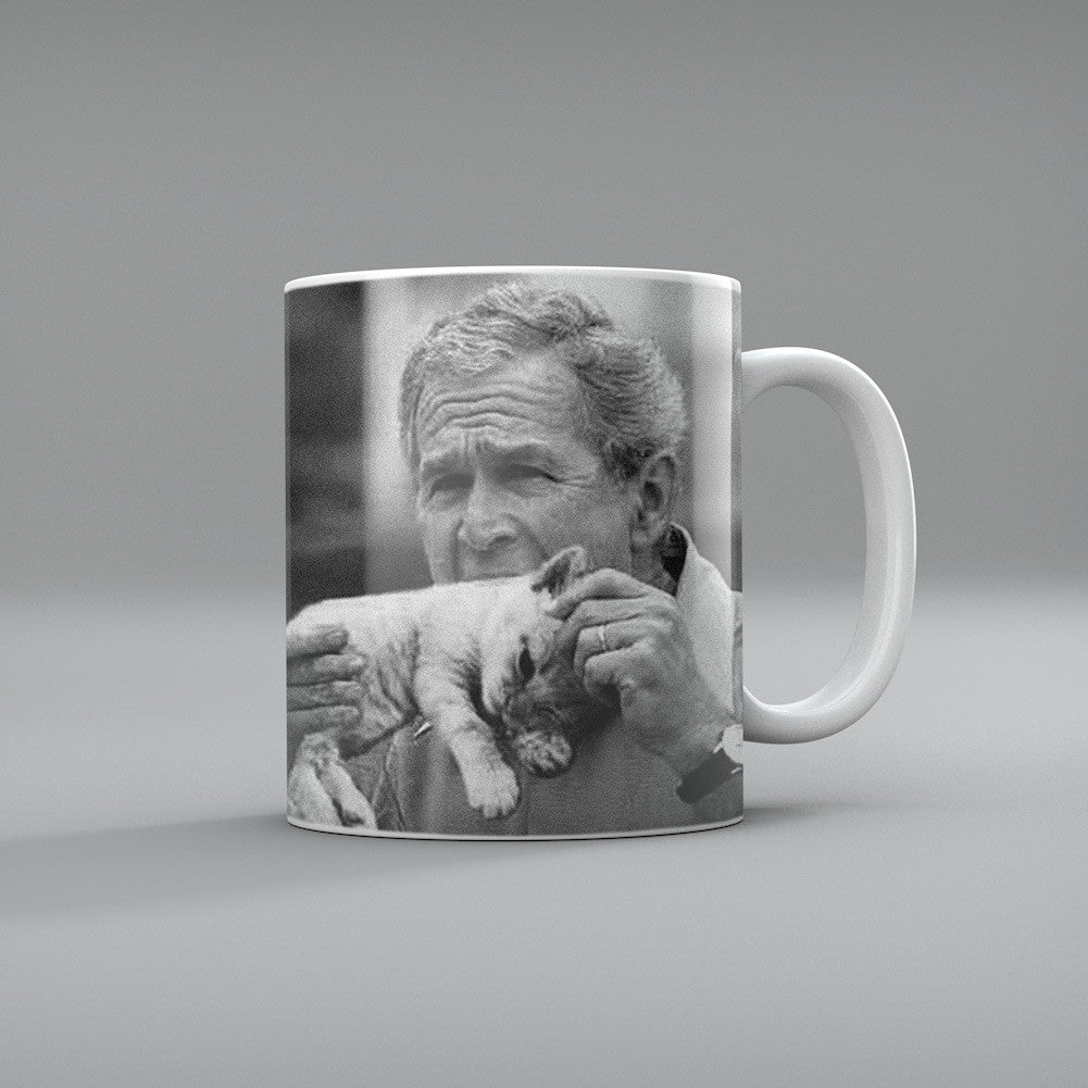 George W Bush Eating A Kitten Coffee Mug