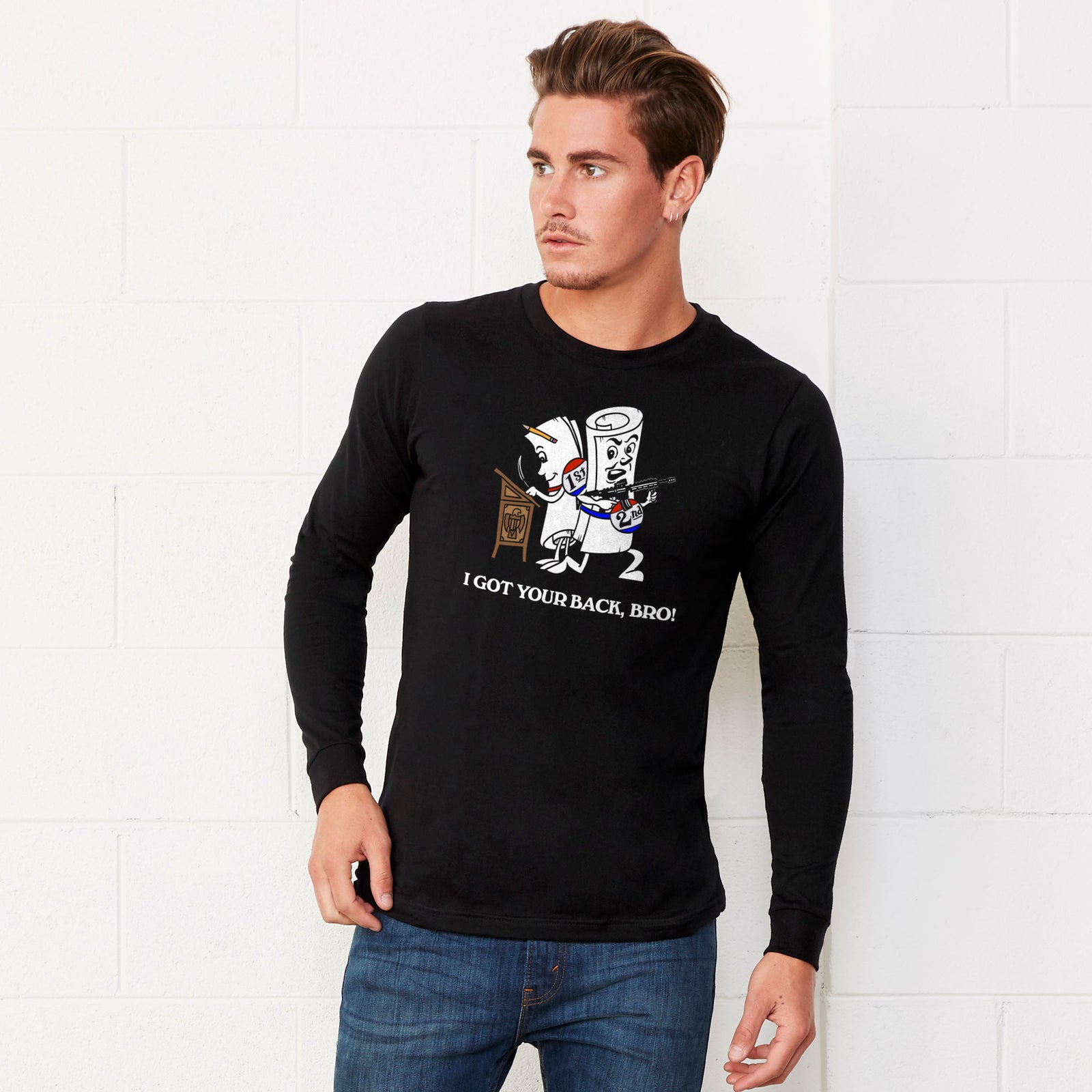 I Got Your Back Bro 2nd Amendment Unisex Long Sleeve Tee