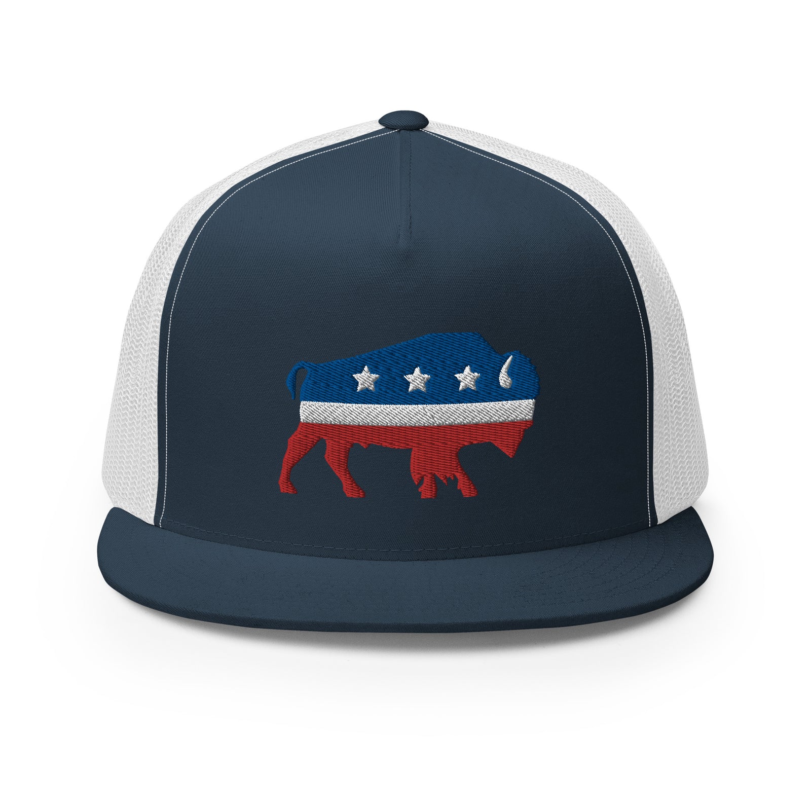 Bison Independent Flat Bill Trucker Cap