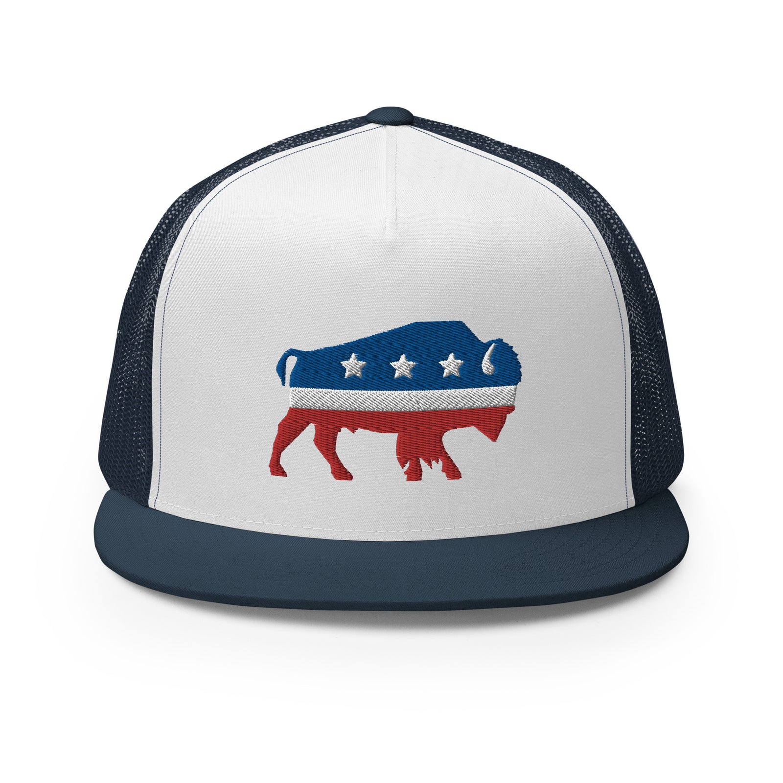 Bison Independent Flat Bill Trucker Cap
