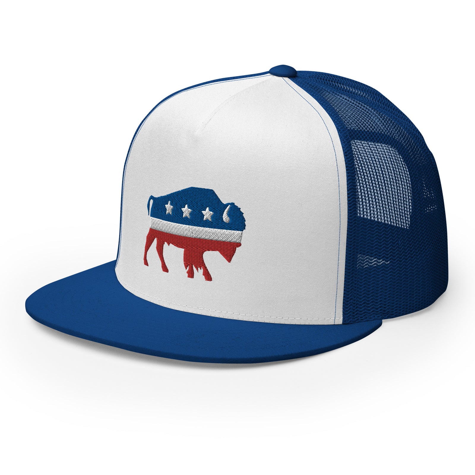 Bison Independent Flat Bill Trucker Cap