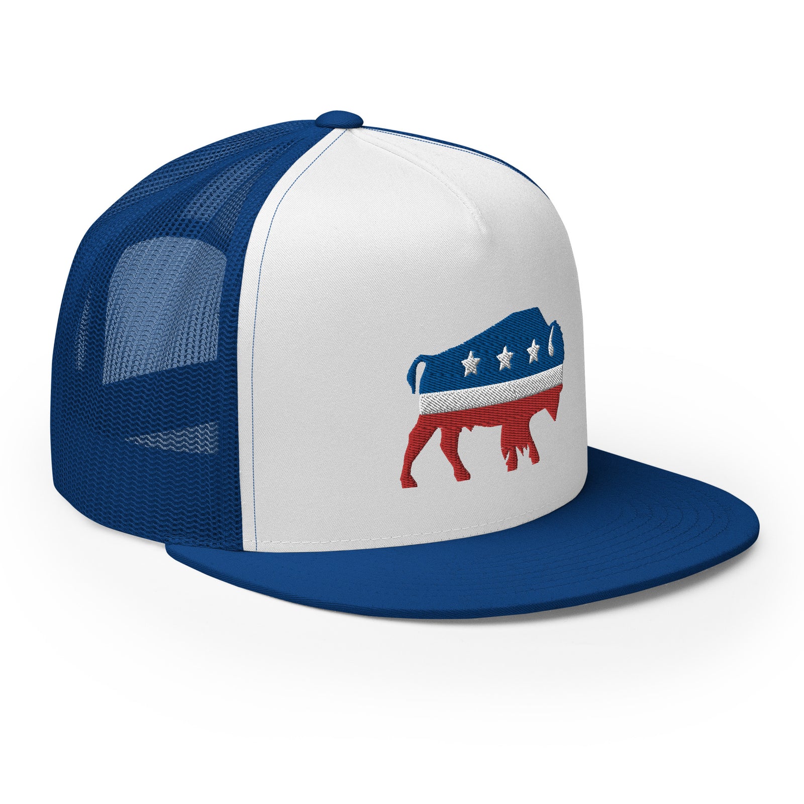 Bison Independent Flat Bill Trucker Cap