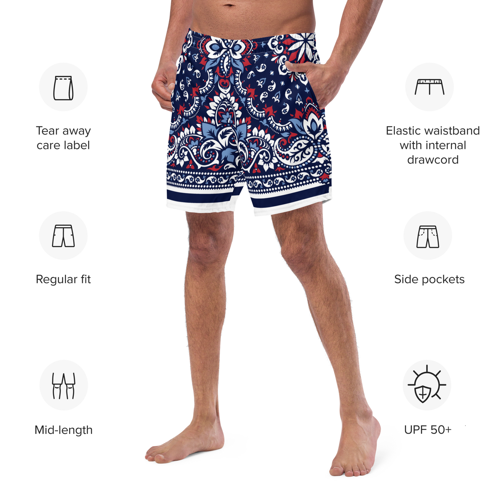 Burrito Bandito Supremo Gringo Men's Swim Trunks
