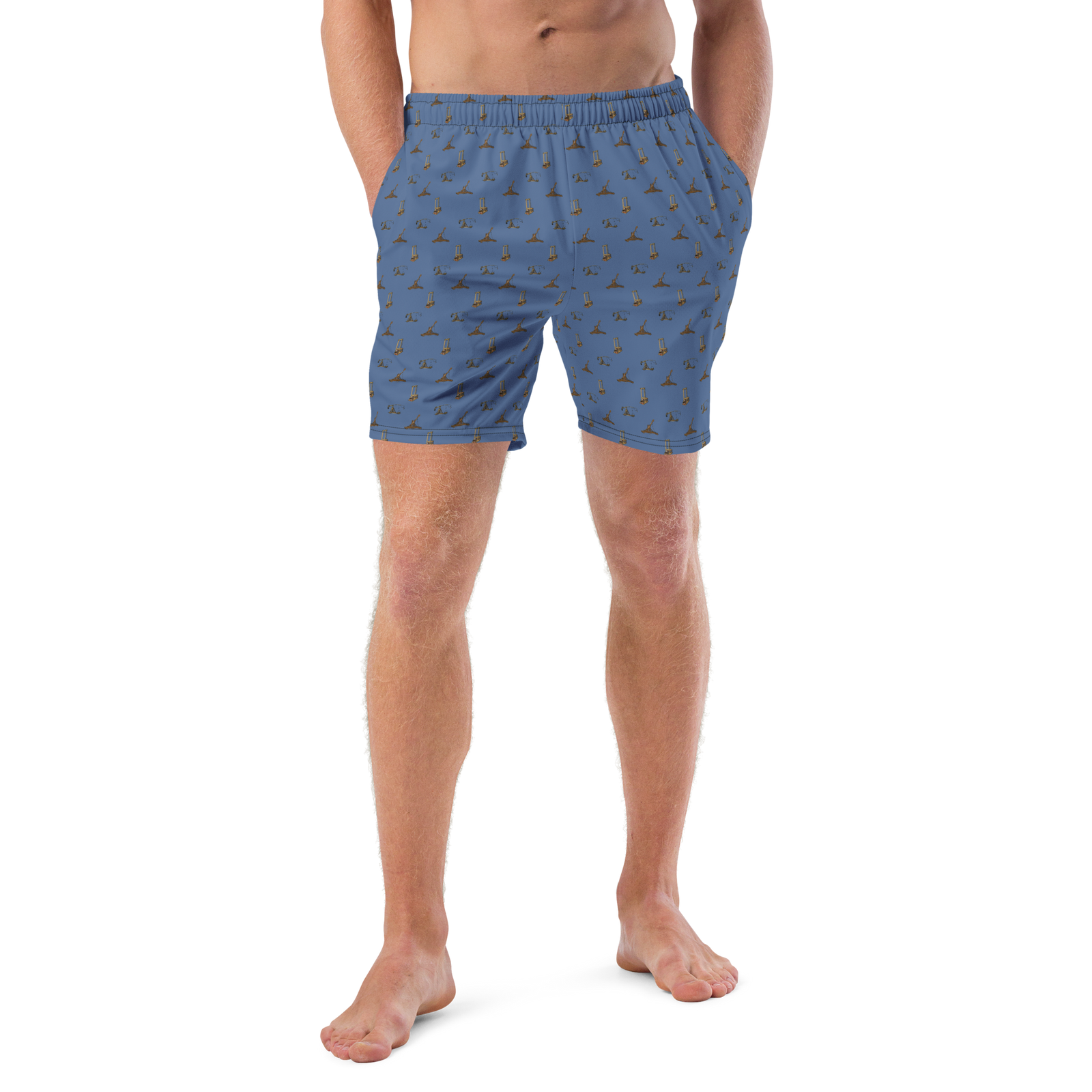 Catapults Trebuchets and Guillotines Men's Swim Trunks