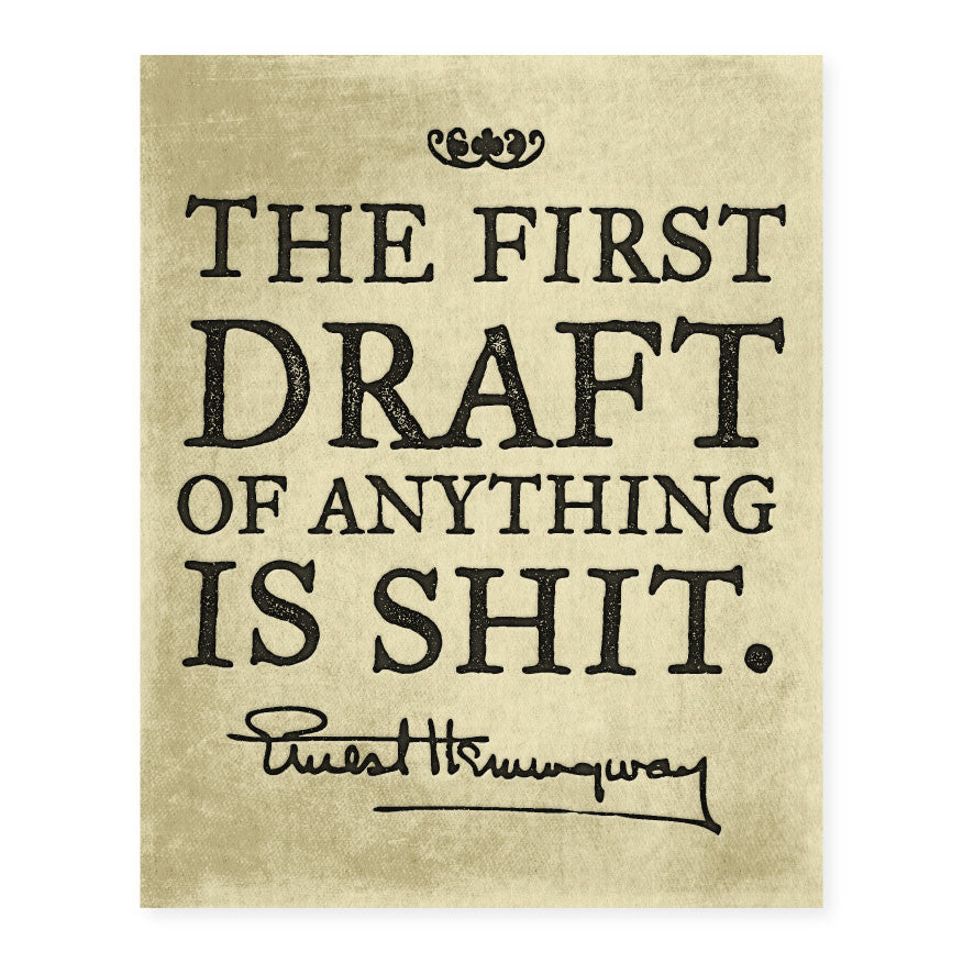 Hemingway The First Draft Poster