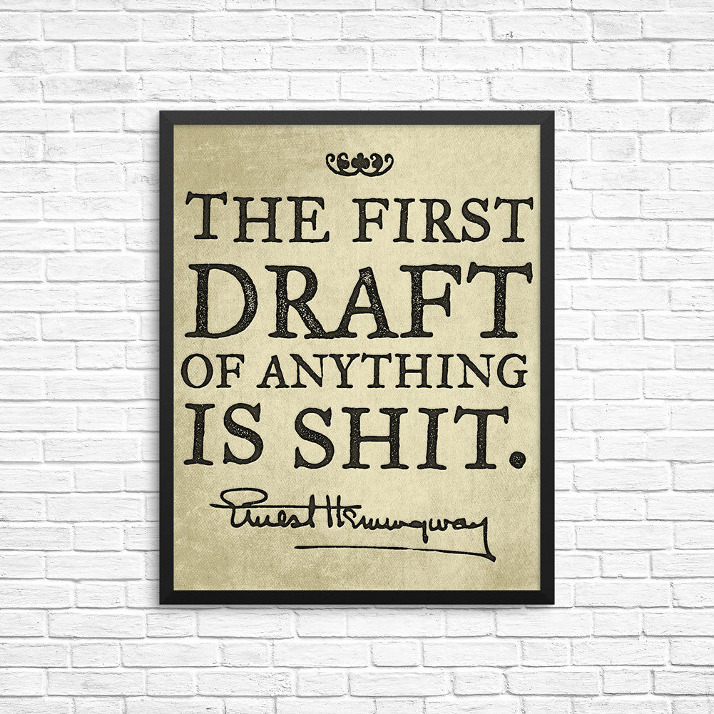 Hemingway The First Draft Poster
