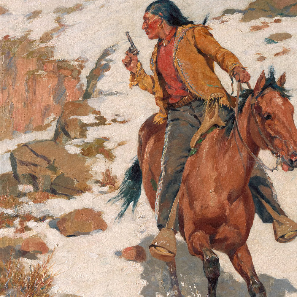 In Hot Pursuit Charles Schreyvogel Giclée Art Print