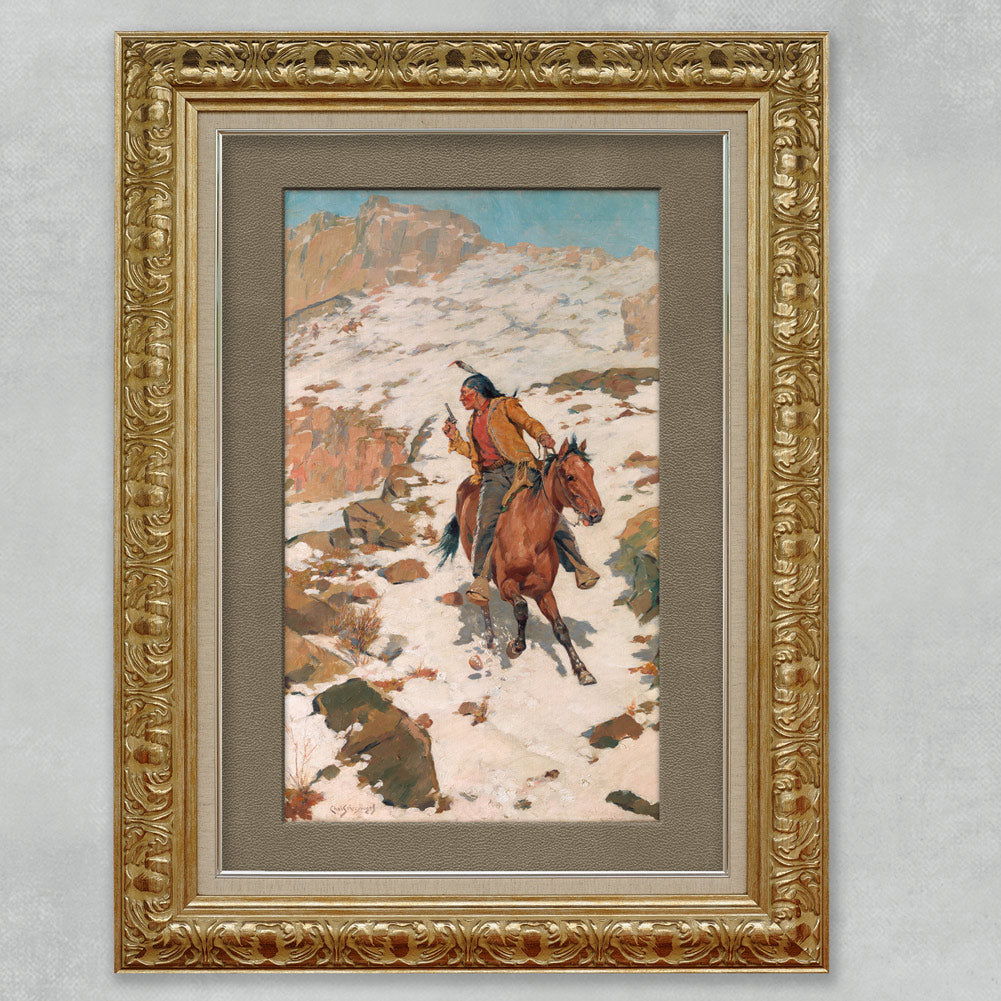 In Hot Pursuit Charles Schreyvogel Giclée Art Print