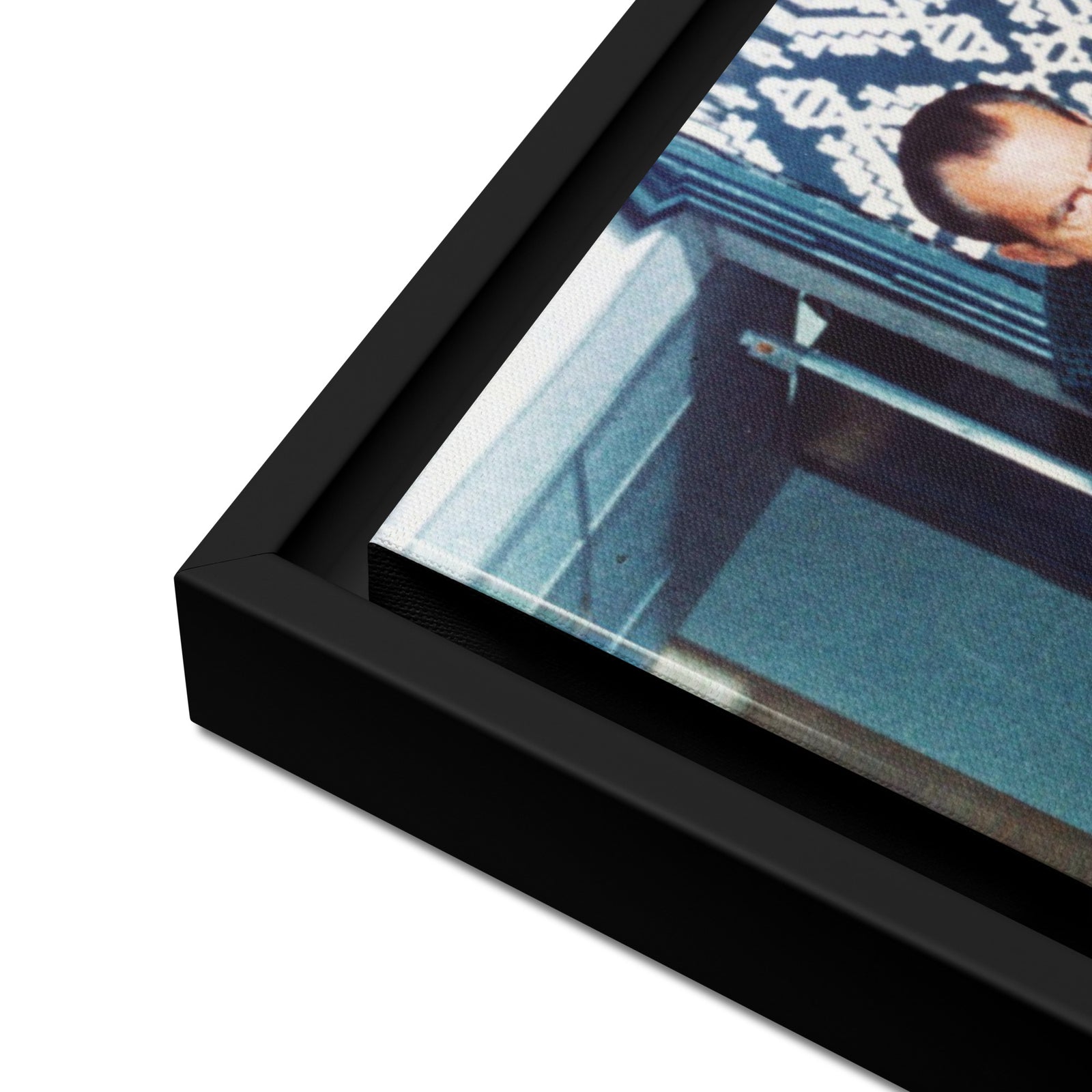 President Nixon Bowling Framed Canvas