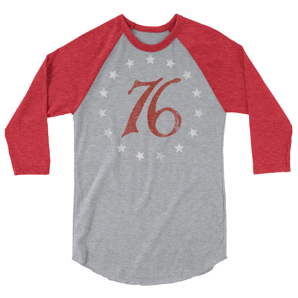 Spirit of 76 3/4 sleeve raglan shirt