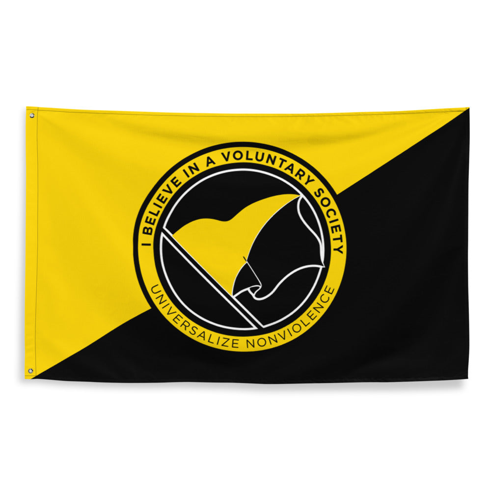 Voluntaryist Universalize Nonviolence Wall Flag