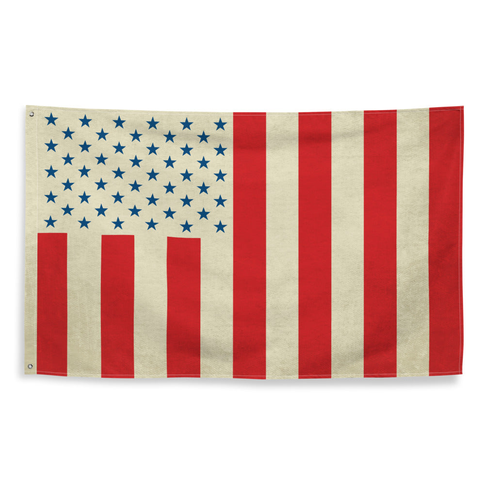 Civil Peace Vintage Stained Wall Flag