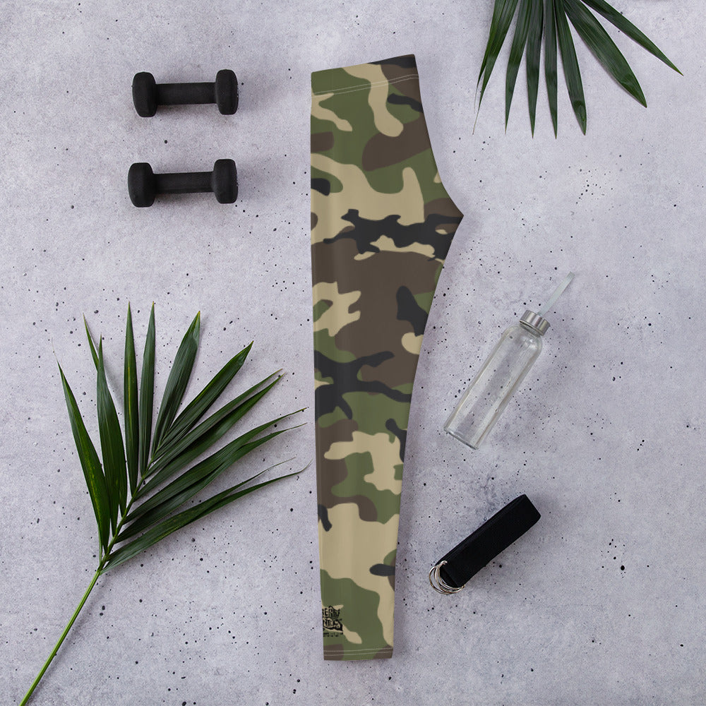 Woodland Camo Ladies Leggings