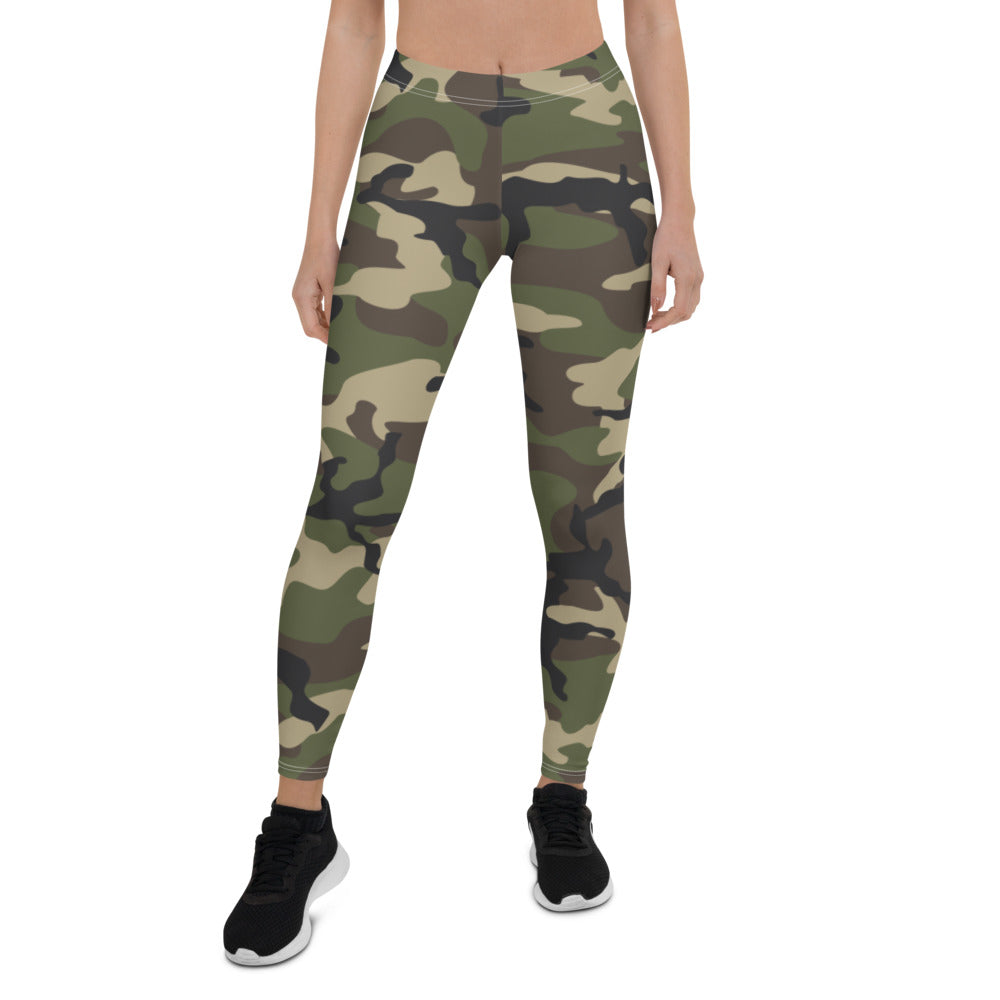 Woodland Camo Ladies Leggings