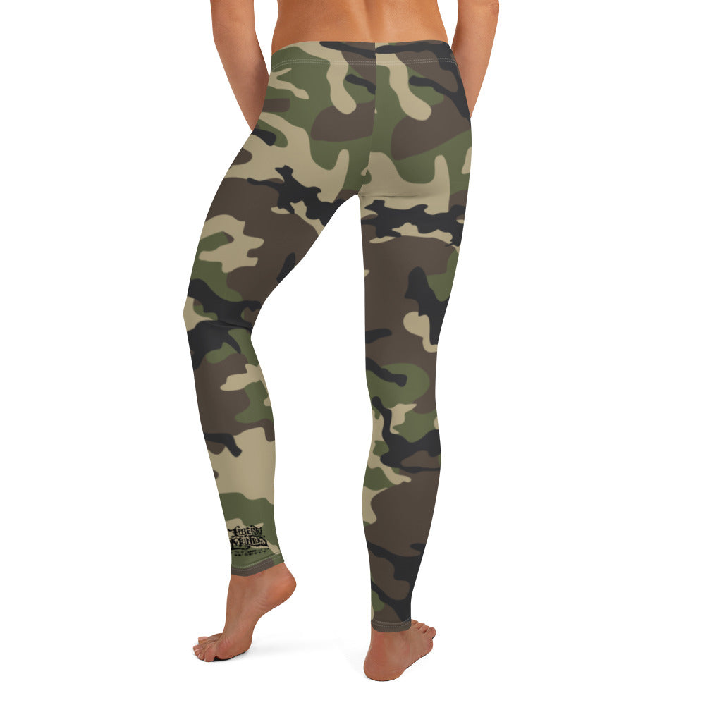 Woodland Camo Ladies Leggings