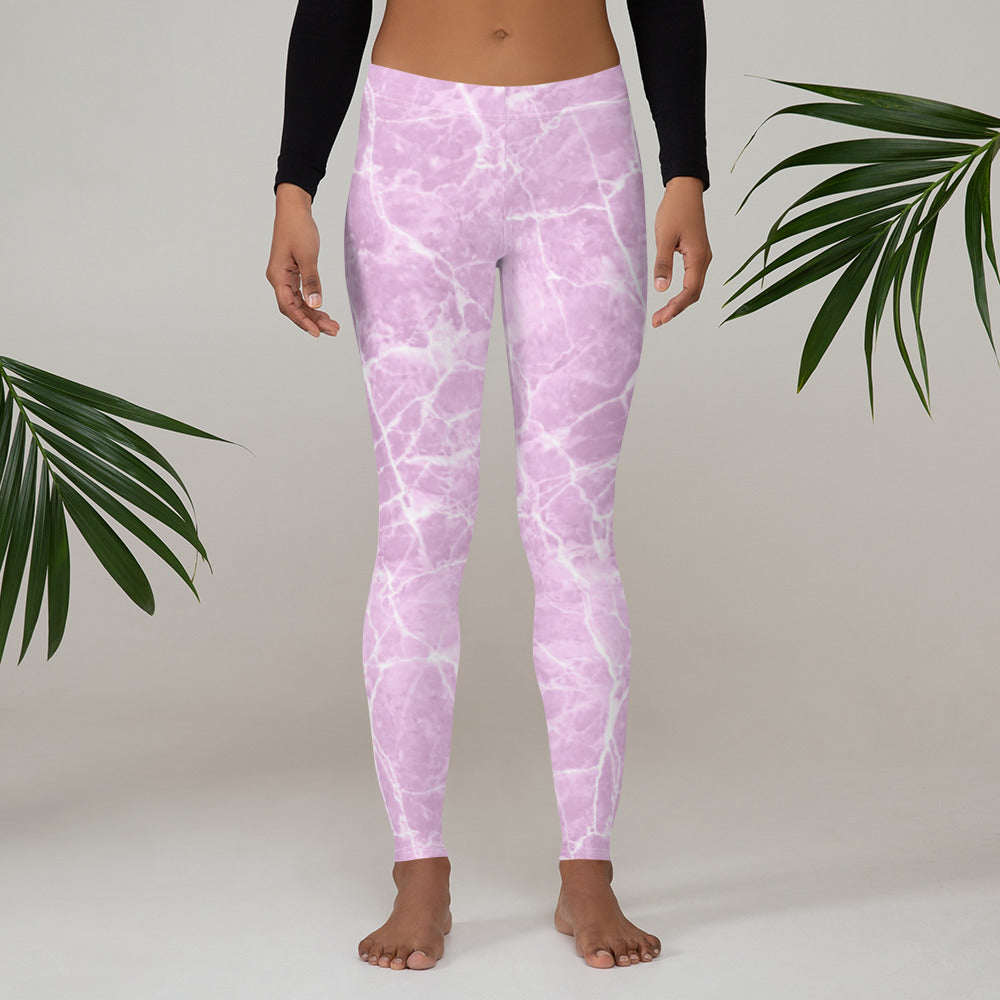 Pink Marble Leggings