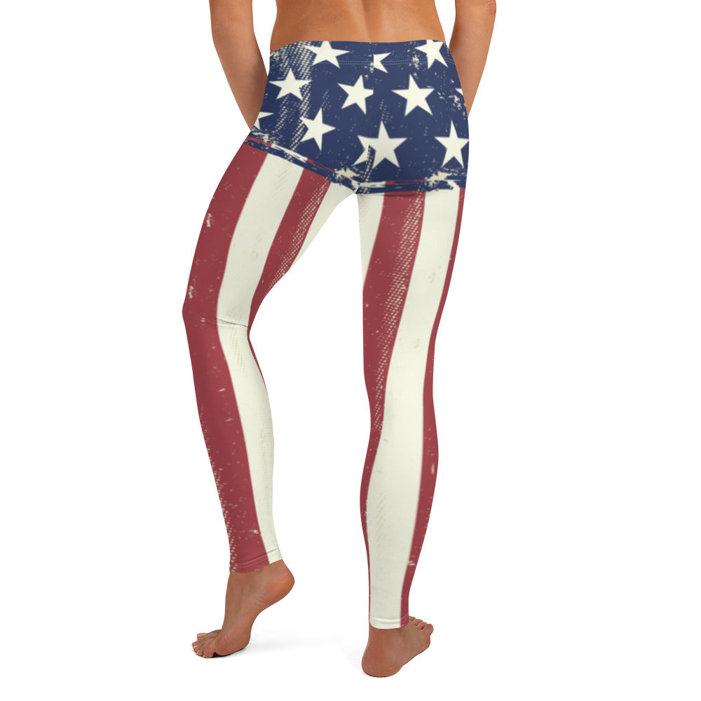Stars and Bars Full Length Leggings