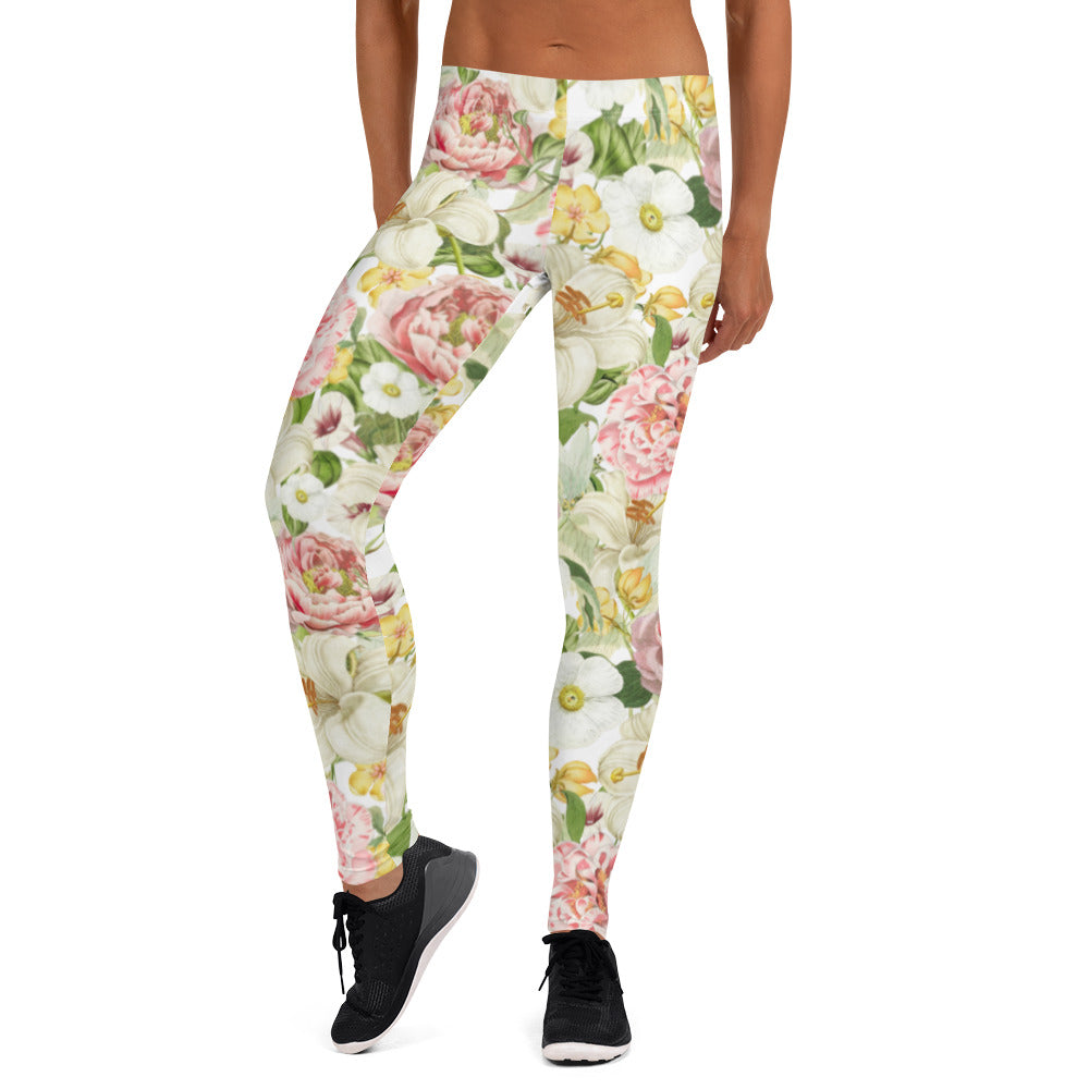 Tuinoogst Floral Pattern Full-Length Leggings