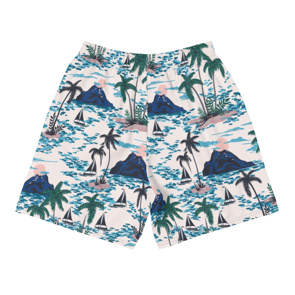 Blue Hawaiian Rebellion Men's Athletic Shorts