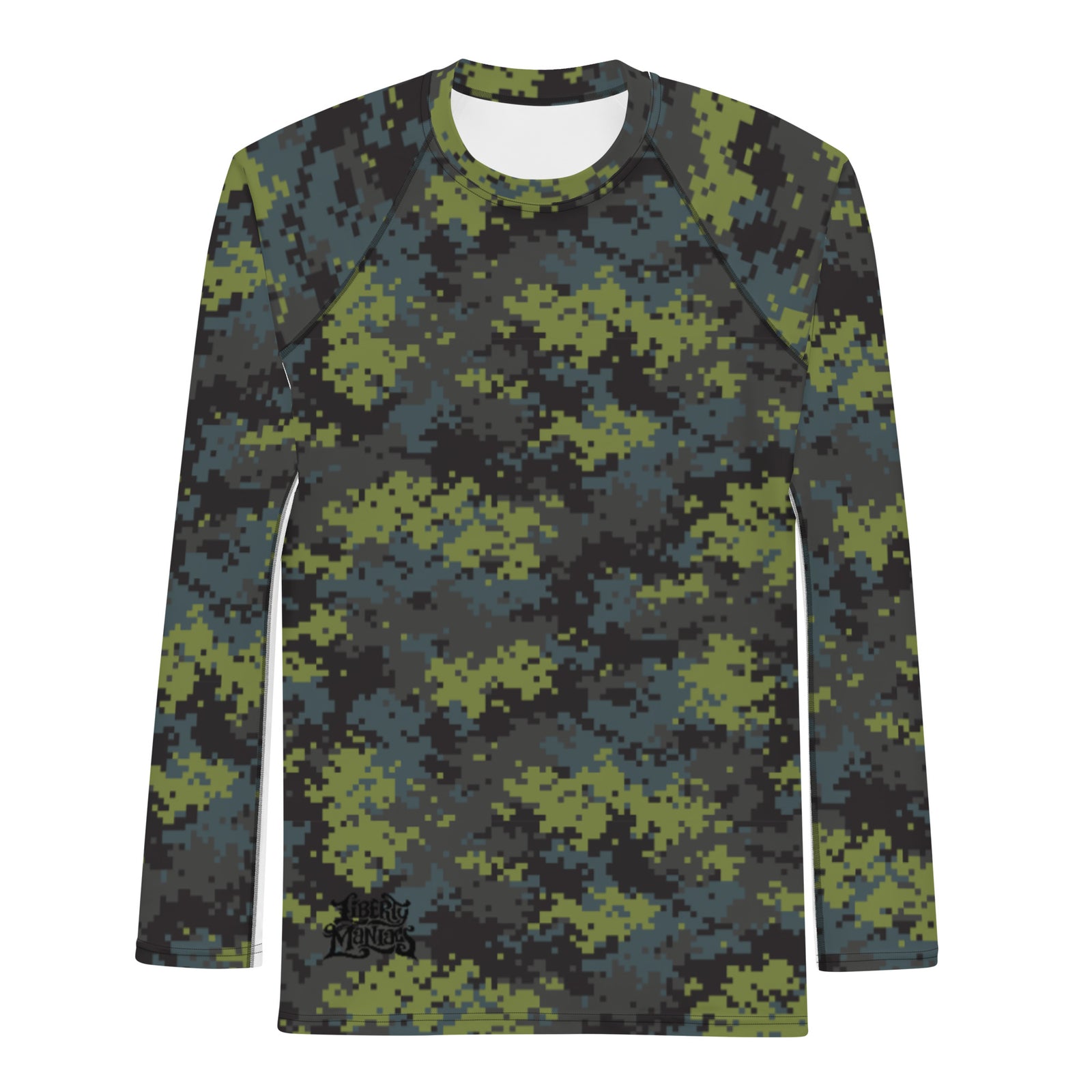 Digital Night Camo Men's Rash Guard