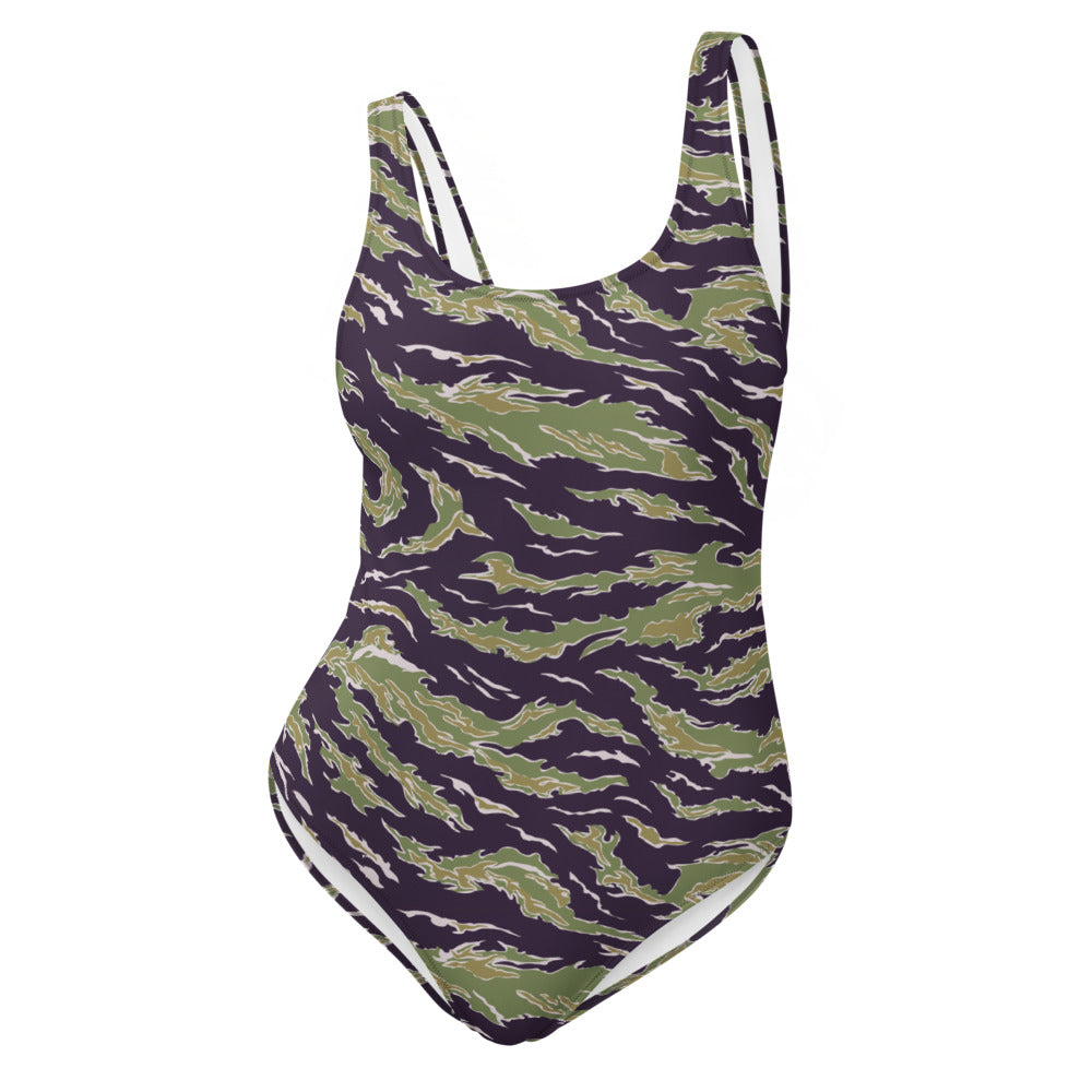 Tiger Stripe Camo One-Piece Swimsuit
