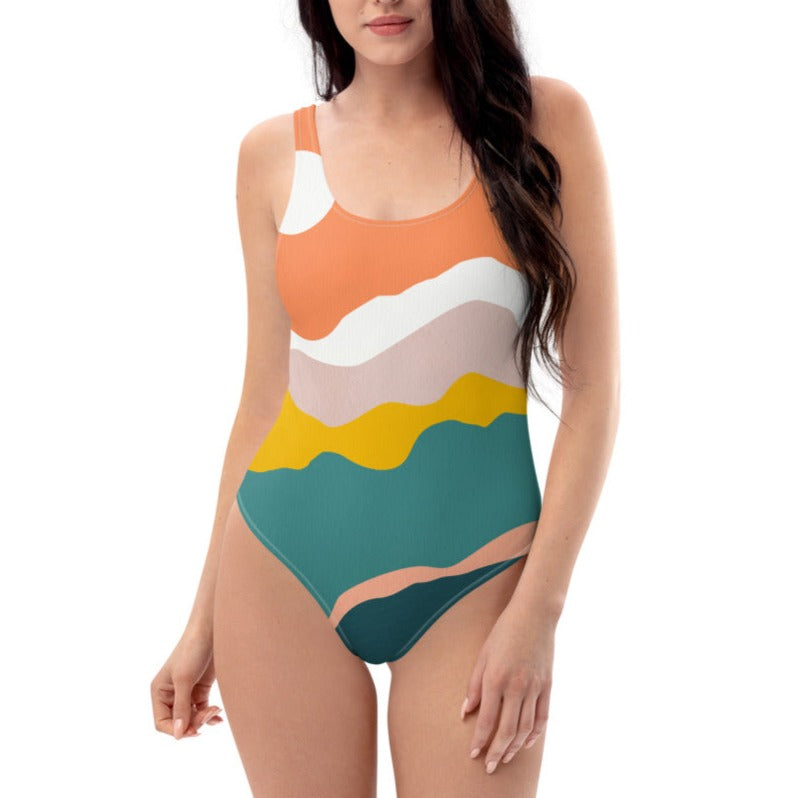 Death Valley Retro One-Piece Swimsuit
