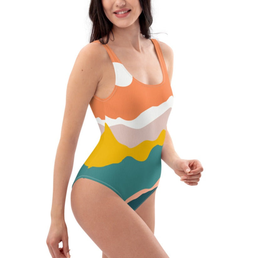 Death Valley Retro One-Piece Swimsuit