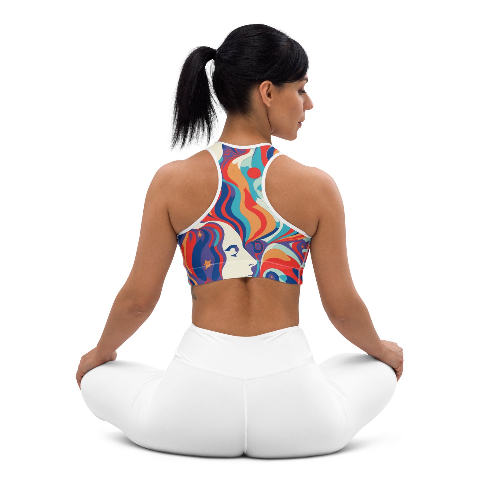 Glaser Psychedelic Woman Padded Sports Bra