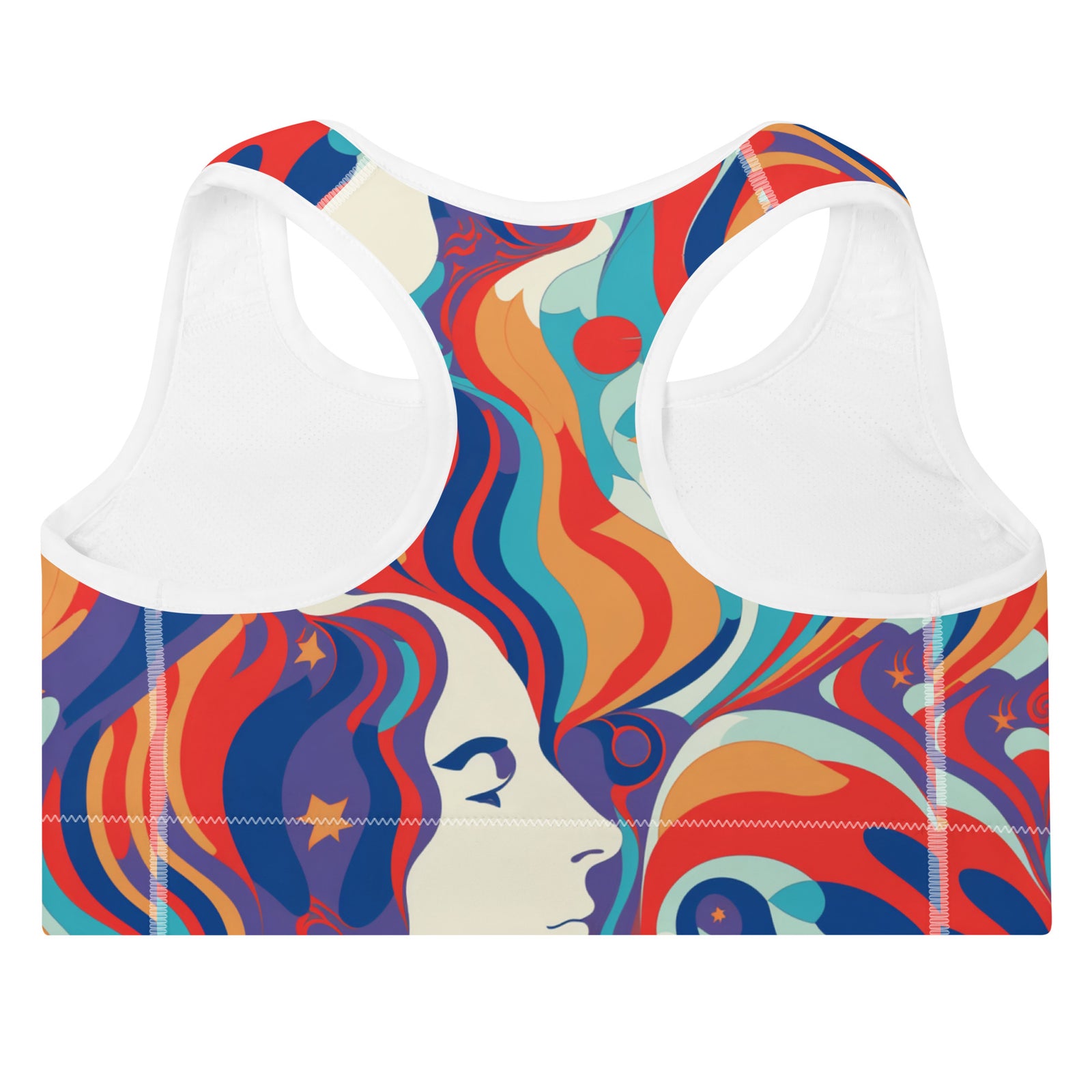 Glaser Psychedelic Woman Padded Sports Bra