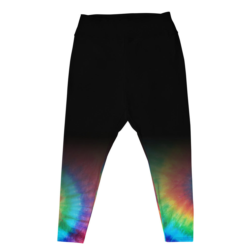 Tie Dye Shadow Plus Size Leggings