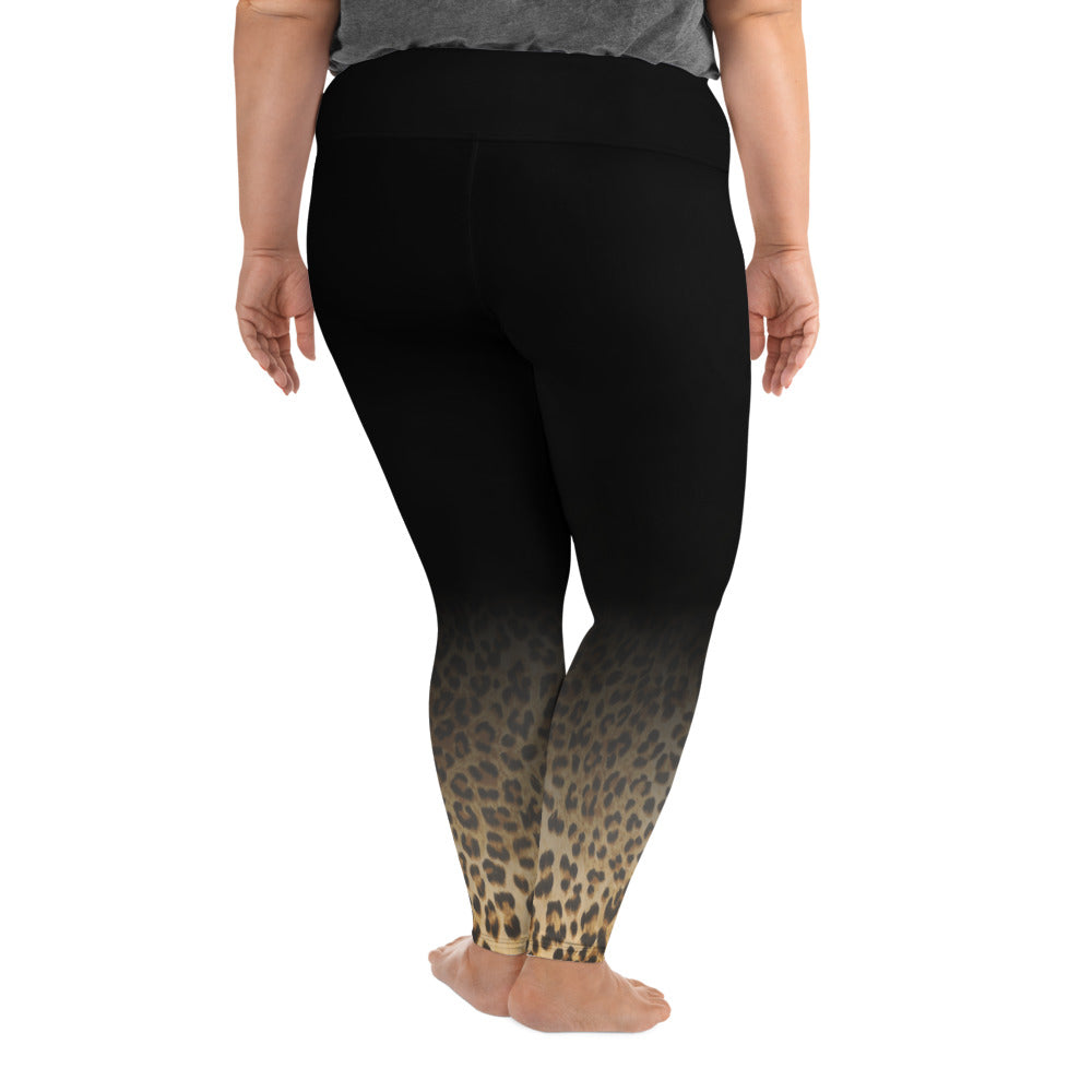 Shadow Leopard Plus Size Leggings