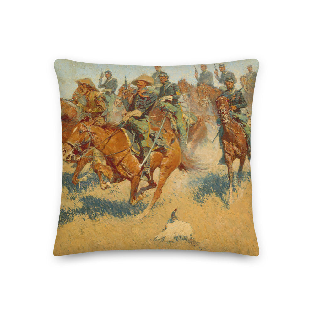 On the Southern Plains Frederic Remington Throw Pillow