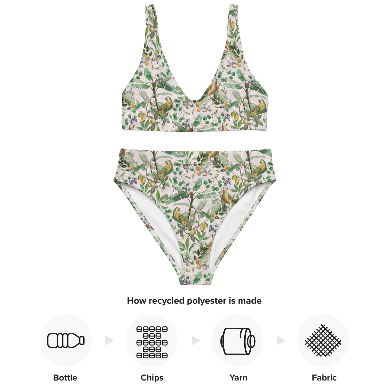 Tropical Treasures Recycled High-waisted Bikini