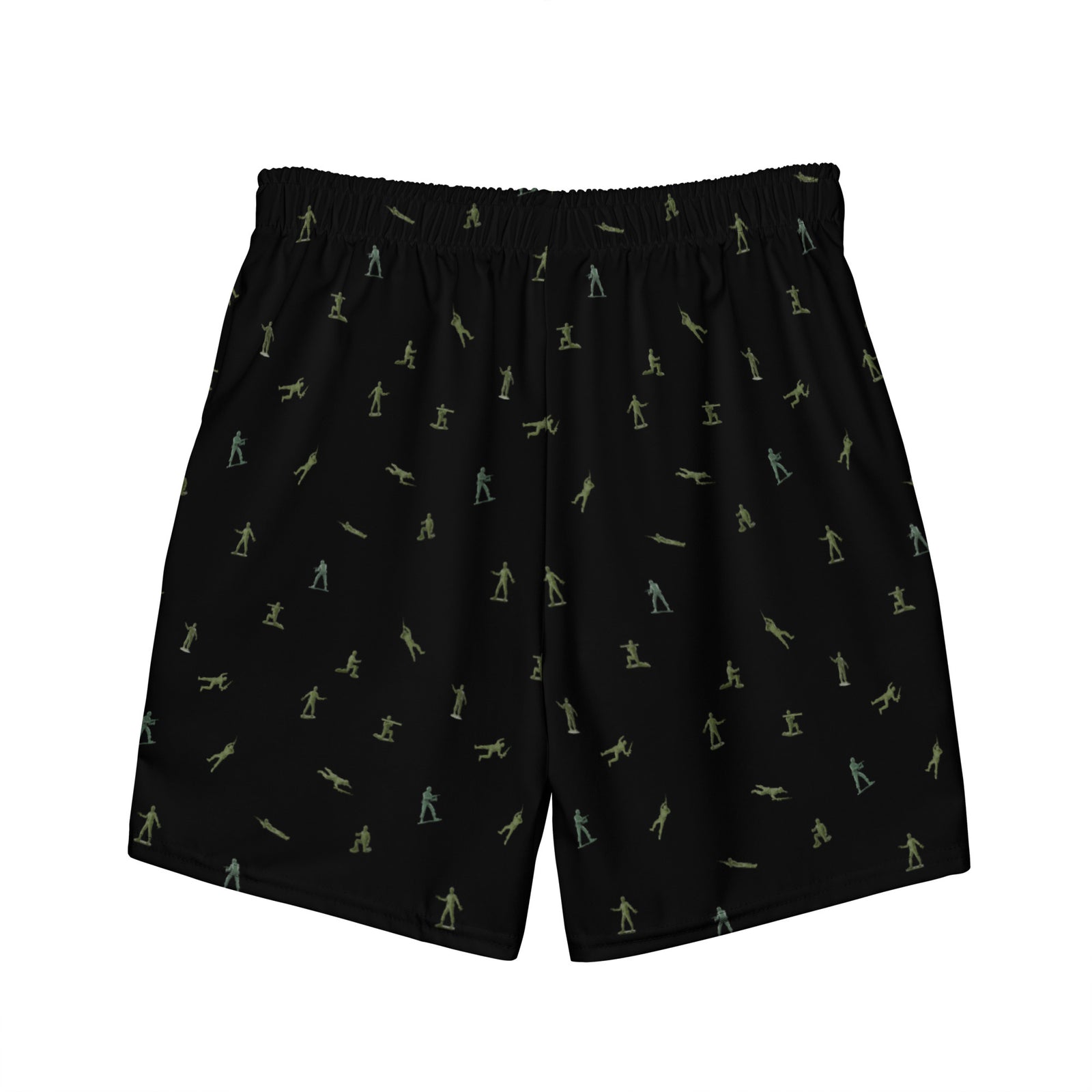 Little Green Army Men Pattern Men's Swim Trunks