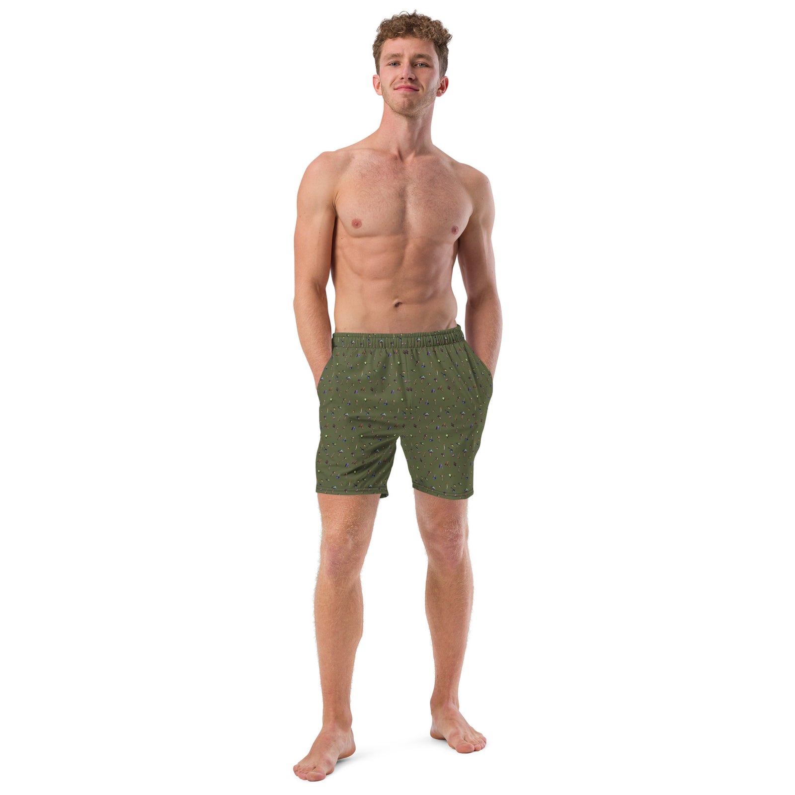 Shroomin' Safari Men's Swim Trunks