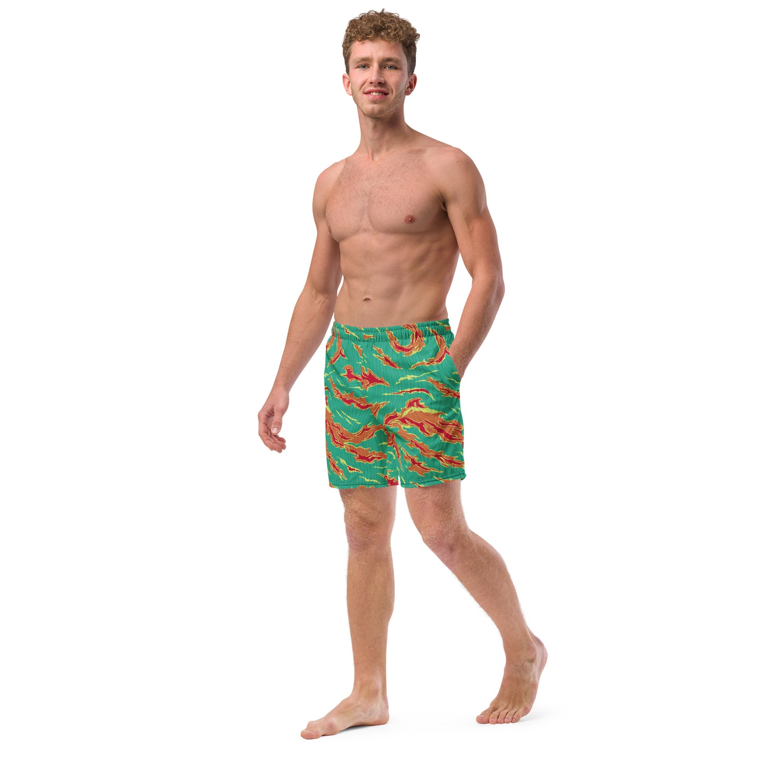 Electric Irving Tiger Stripe Men's Swim Trunks