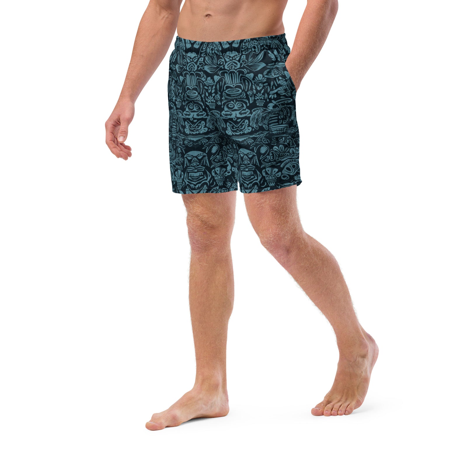 Sneaky Tiki Men's Swim Trunks