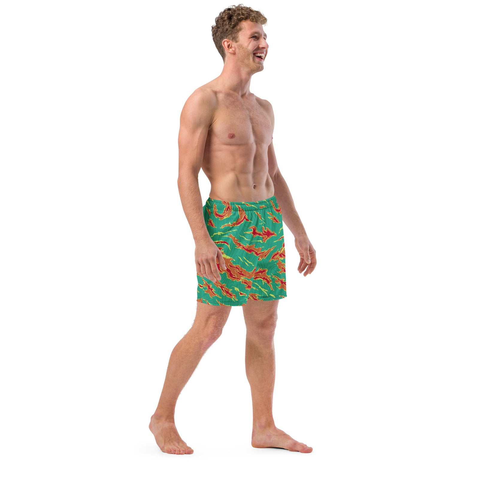 Electric Irving Tiger Stripe Men's Swim Trunks