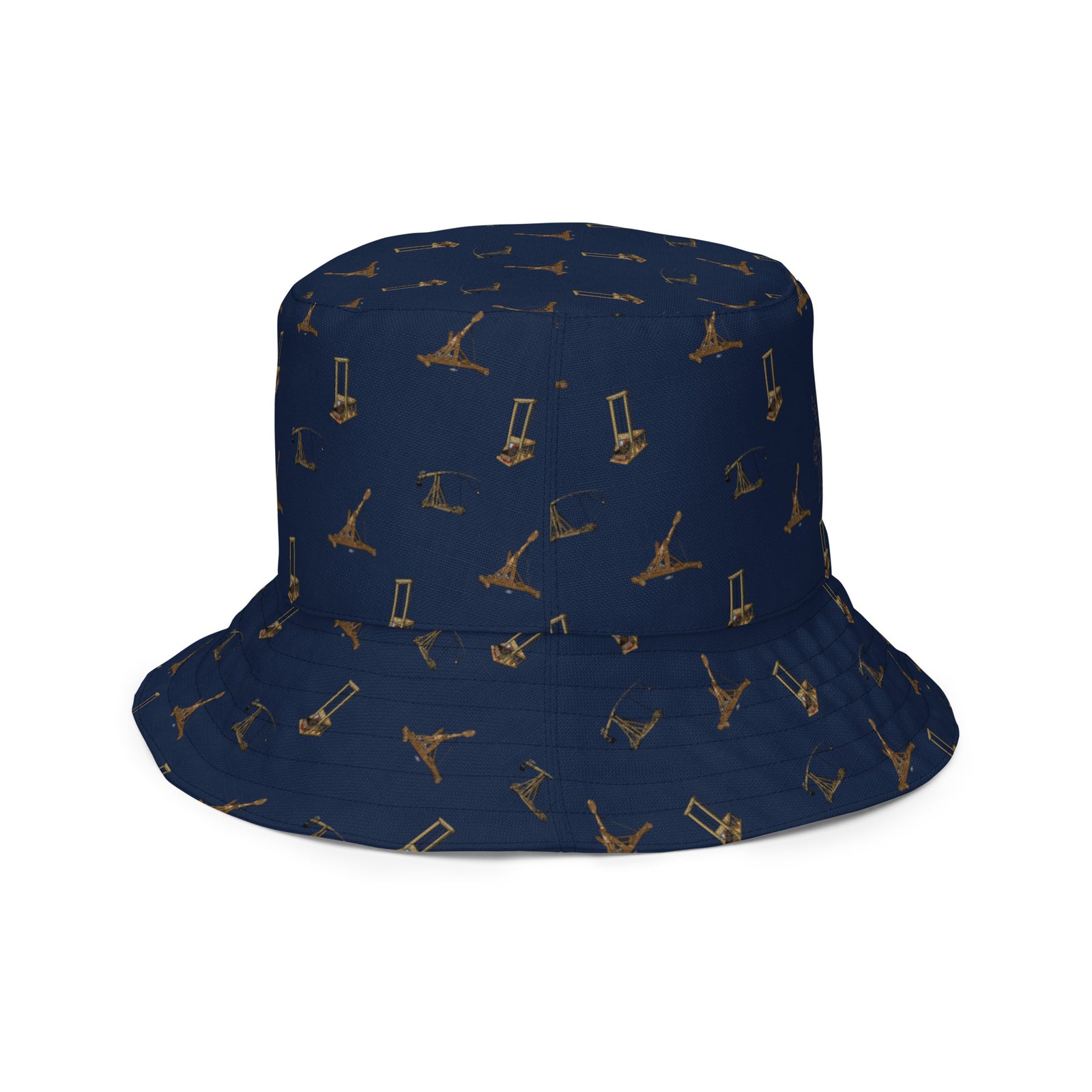 Catapults Trebuchets and Guillotines Maniacs Reversible Bucket Hat
