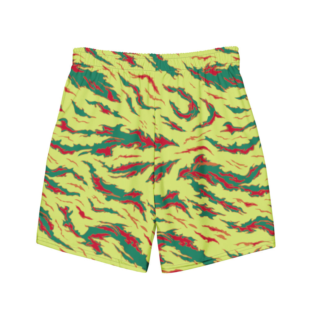 Psilocybin Tiger Stripe Camo Men's swim trunks