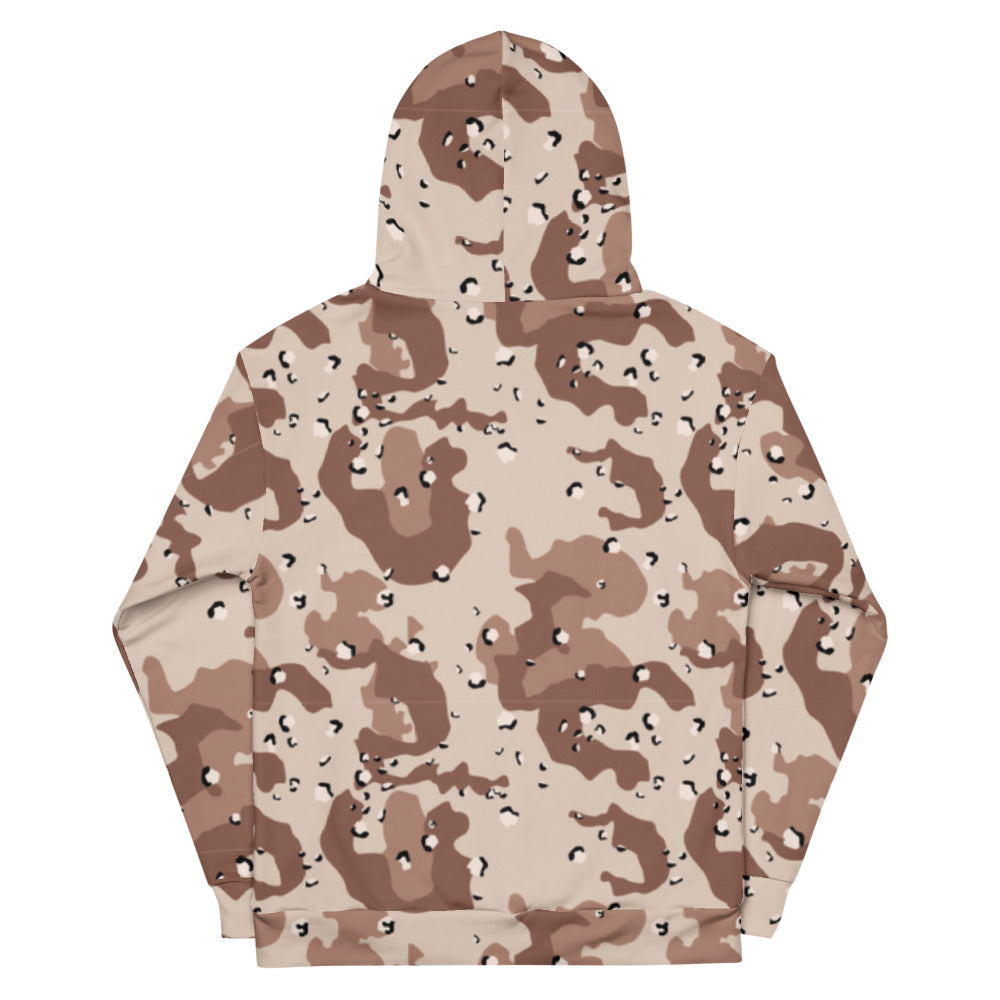 Desert Camouflage Pattern Brushed Fleece Hoodie Sweatshirt