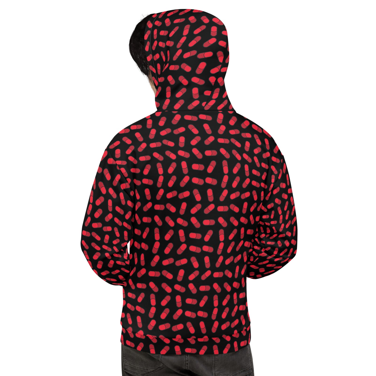 Red Pill Unisex Brushed Fleece Hoodie