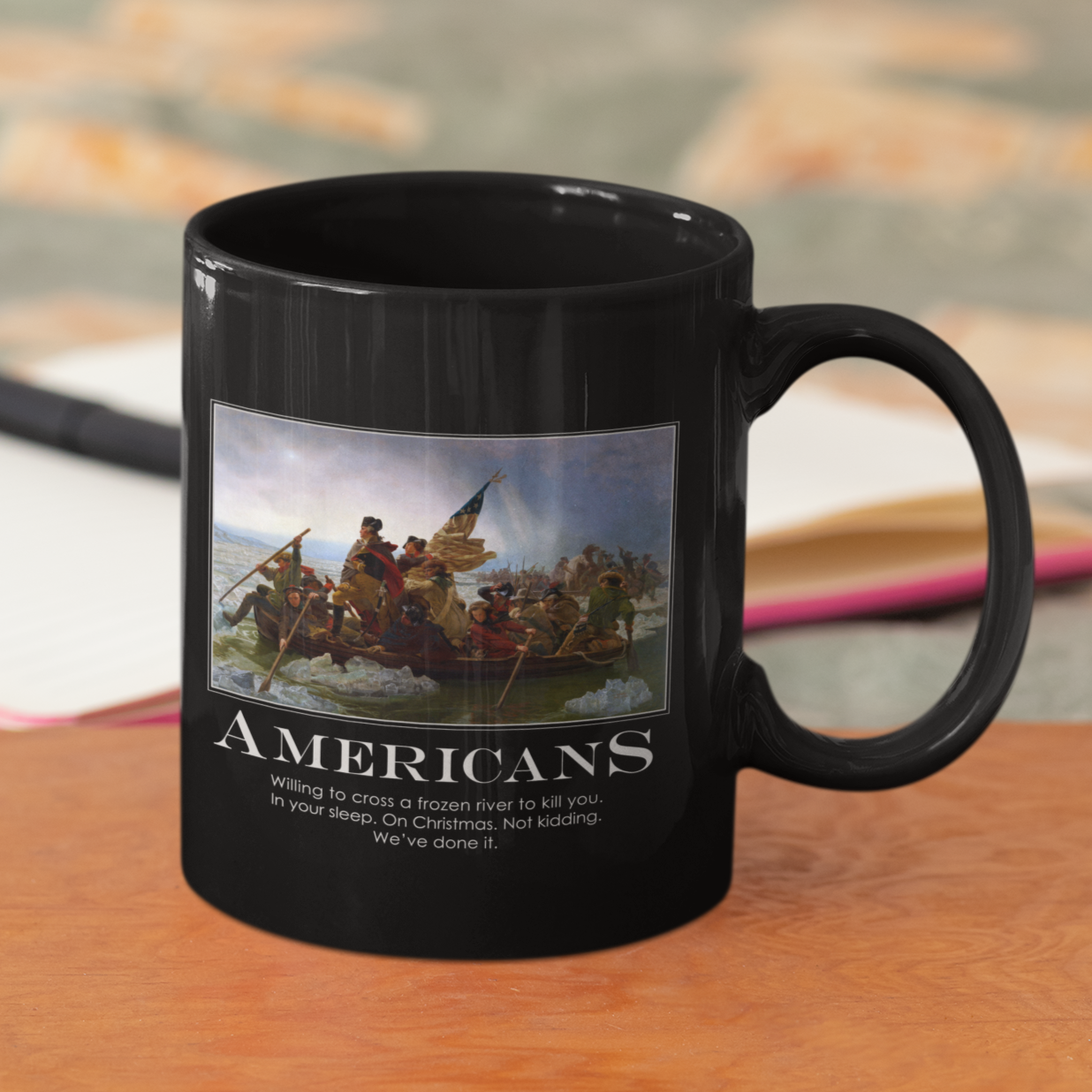 Americans Black Mug